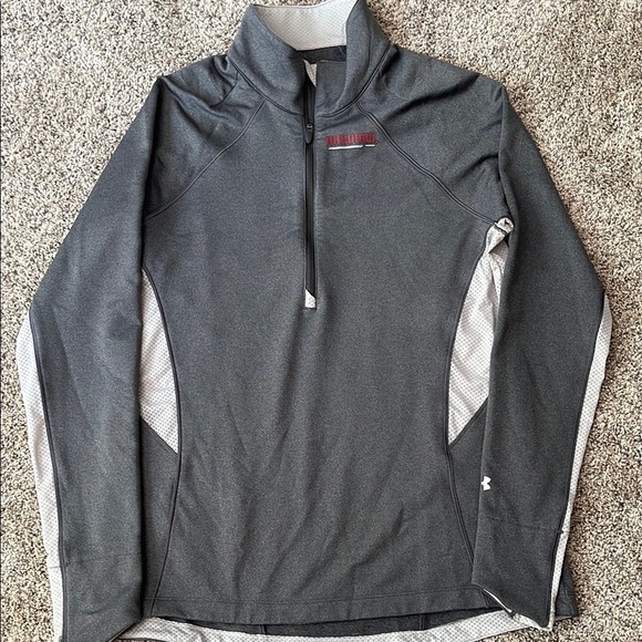 EUC UNDER ARMOR HARVARD QUARTER ZIP, size large - Picture 1 of 6